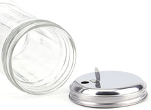 Load image into Gallery viewer, Tebery 4 Pack Stainless Steel Flip Cap Glass Sugar Dispenser/Pourer/Shaker,12 ounce