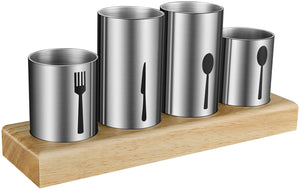 Silverware Holder,HabiLife Utensil Holder with Caddy Silverware Container for Spoons ,Knives…