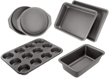 Load image into Gallery viewer, AmazonBasics 6-Piece Nonstick Oven Bakeware Baking Set
